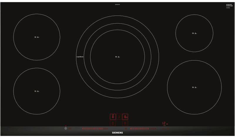 Siemens Induktionskochfeld EH975LVC1E Facetten-Design Induktions-Kochfeld 912 mm Autark