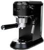 DeLonghi De'Longhi Siebträgermaschine Dedica EC 685.BK Schwarz Espressomaschine mit Siebträger Schwarz 1350 W E.S.E. Pad kompatibel, mit Milchaufschäumdüse
