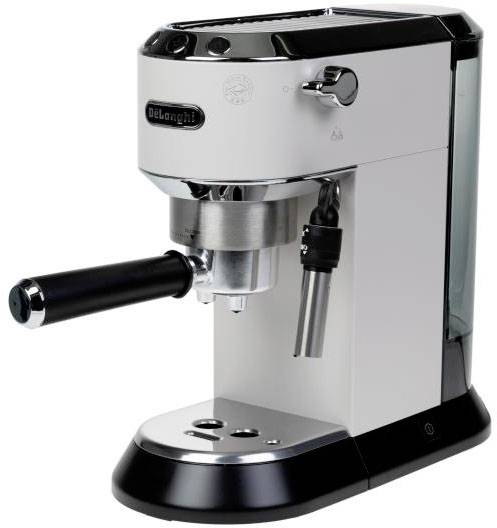 DeLonghi Siebträgermaschine Dedica EC 685.W Weiss Espressomaschine mit Siebträger Weiß 1350 W E.S.E. Pad