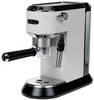 DeLonghi De'Longhi Siebträgermaschine Dedica EC 685.W Weiss Espressomaschine mit Siebträger Weiß 1350 W E.S.E. Pad kompatibel, mit Milchaufschäumdüse