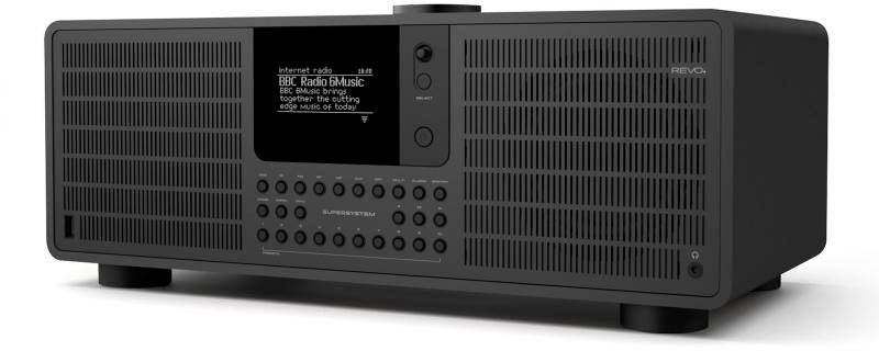 Revo Internet Radio SuperSystem Schwarz Internet Systemradio DAB+, Internet, UKW DAB+, Internetradio, Funkempfang,