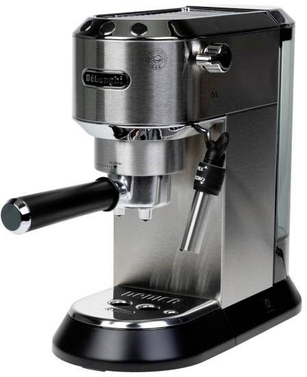 DeLonghi Siebträgermaschine Dedica EC 685.M Silber Espressomaschine mit Siebträger Silber 1350 W E.S.E. Pad