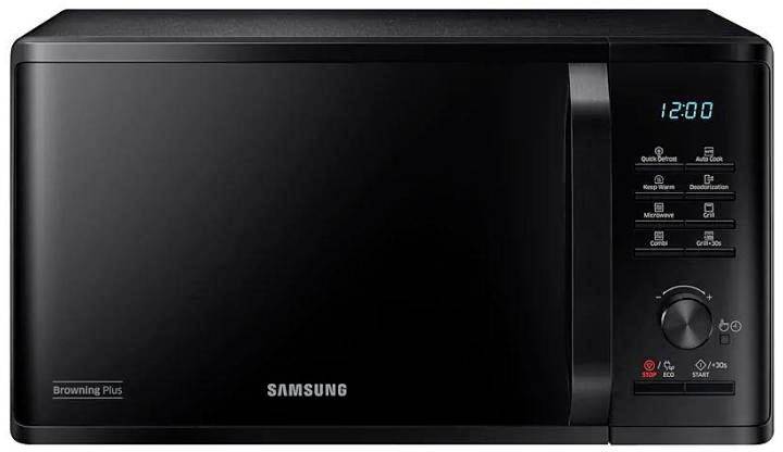 Samsung Mikrowelle mit Grill MG23K3505AK/SW Schwarz Mikrowelle Schwarz 1250 W Grillfunktion
