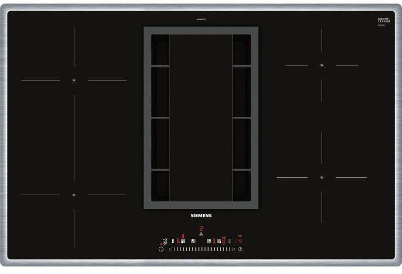 Siemens Induktionskochfeld mit Abzug ED845FS11E Flachrahmen-Design Induktions-Kochfeld 79.5 cm Autark