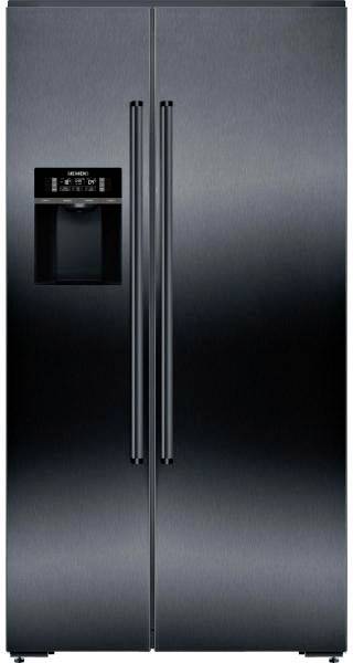 Siemens Foodcenter KA92DHXFP Schwarz, A++ Side by Side Kühlschrank EEK: A++ (A+++ - D) 540 l Standgerät Schwarz