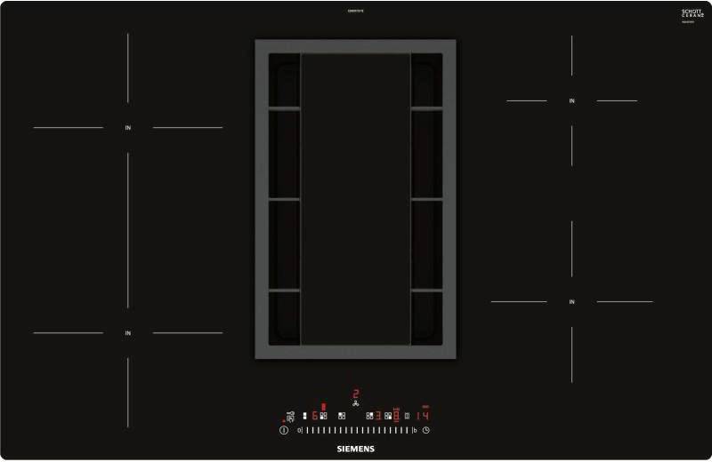 Siemens Induktionskochfeld mit Abzug ED801FS11E Flächenbündig Induktions-Kochfeld 79.2 cm Autark