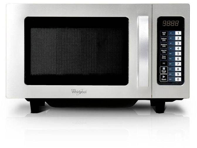 Whirlpool Gewerbemikrowelle PRO 25 IX Silber Mikrowelle Silber