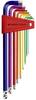 Winkelschraubendreher- Satz im Kunststoffhalter 9-teilig 1,5-10mm RainbowKugelko