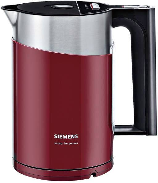Siemens Wasserkocher TW86104P 1.5 l, Rot Wasserkocher Überhitzungsschutz Rot