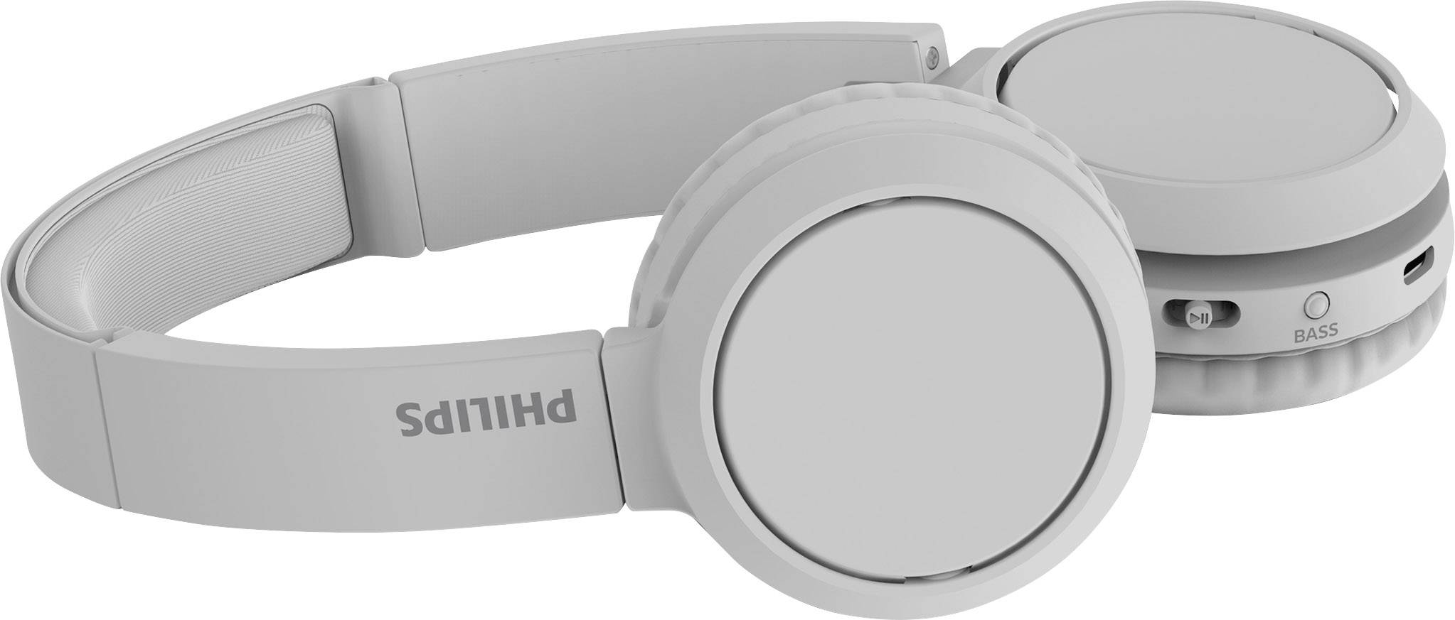 Philips TAH4205WT On Ear Kopfhörer Bluetooth® Weiß Noise Cancelling Lautstärkeregelung, Faltbar Telefon-2