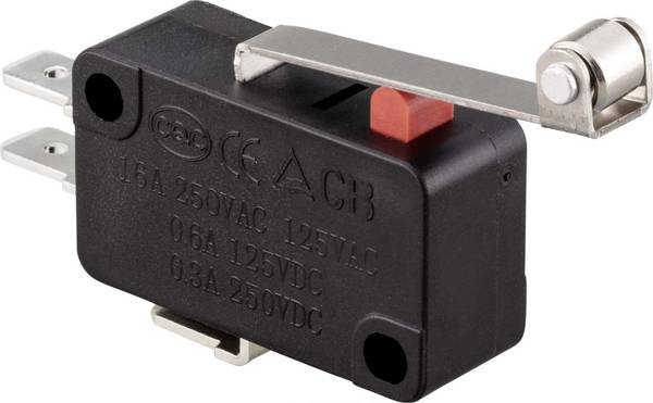 TRU COMPONENTS TC-9134628 Mikroschalter 250 V/AC 16 A 1 x Ein/(Ein) tastend 1 St.