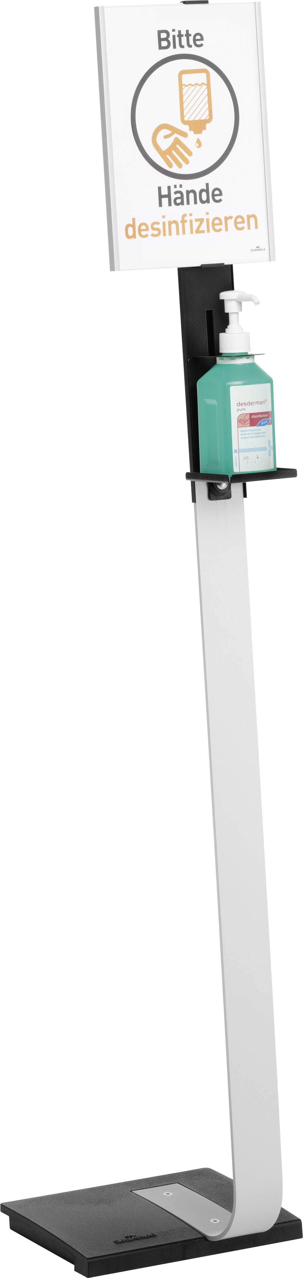 DURABLE Desinfektionsspender Boden 589223 Infotafel-6