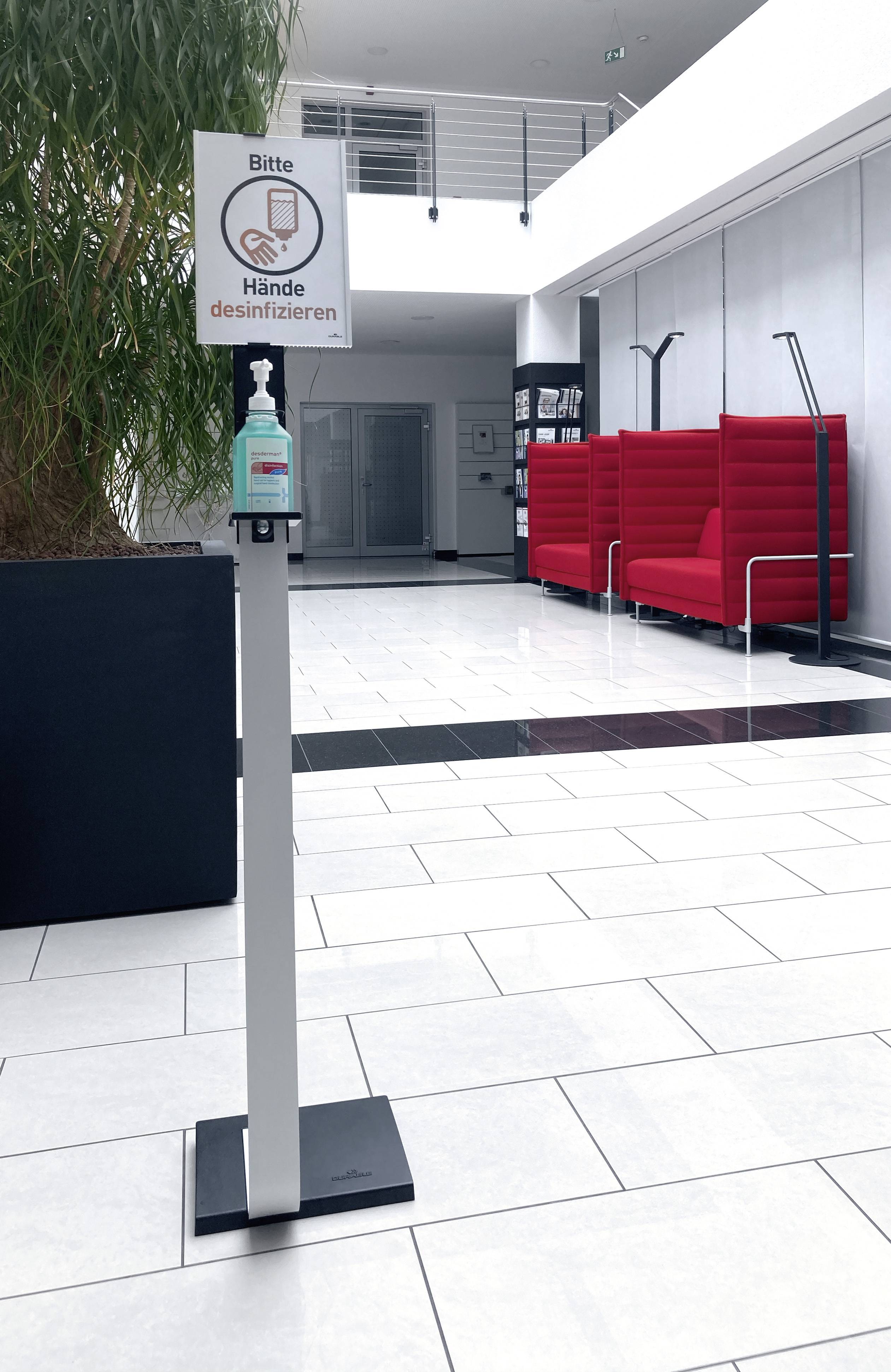 DURABLE Desinfektionsspender Boden 589223 Infotafel-9