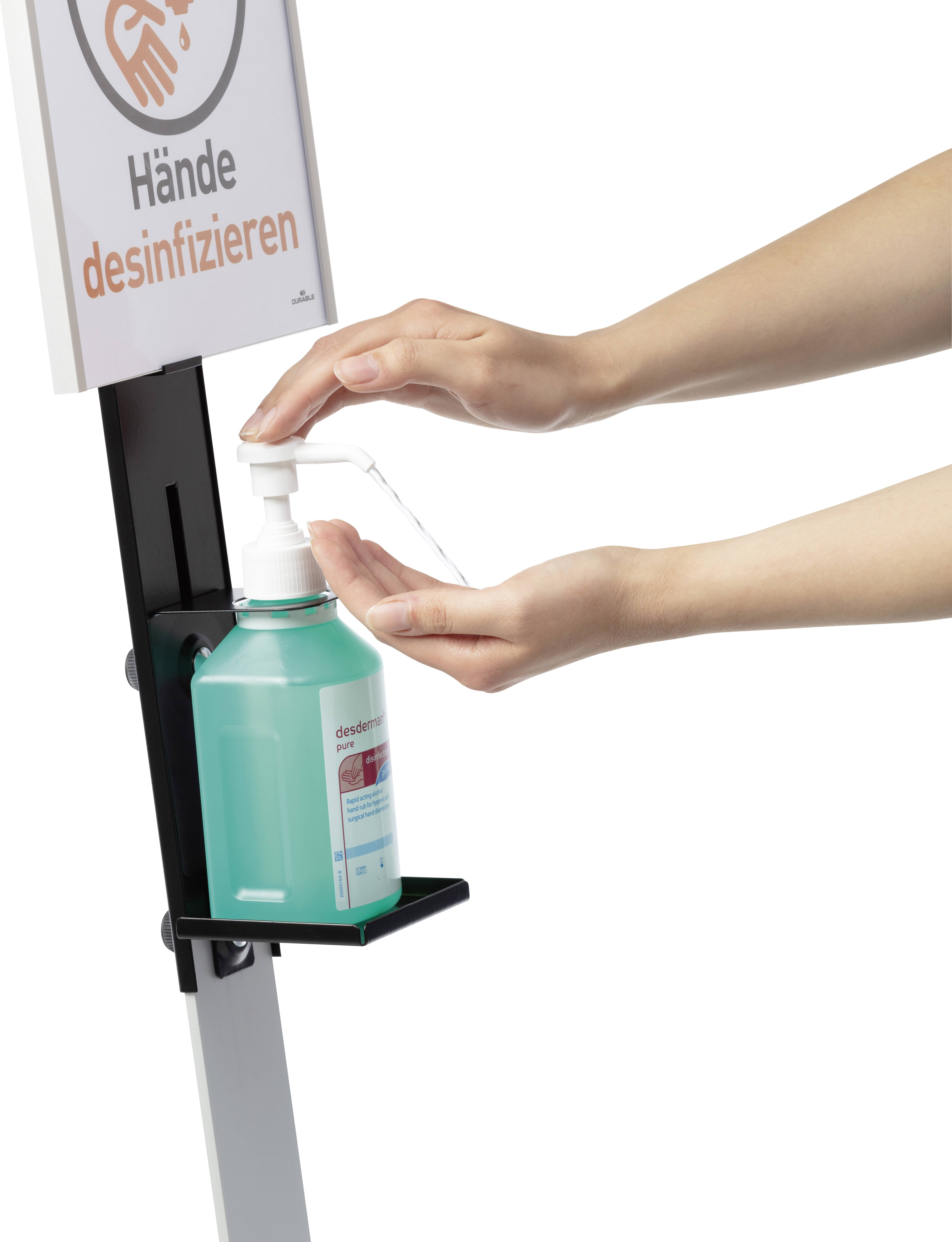 DURABLE Desinfektionsspender Boden 589223 Infotafel-10
