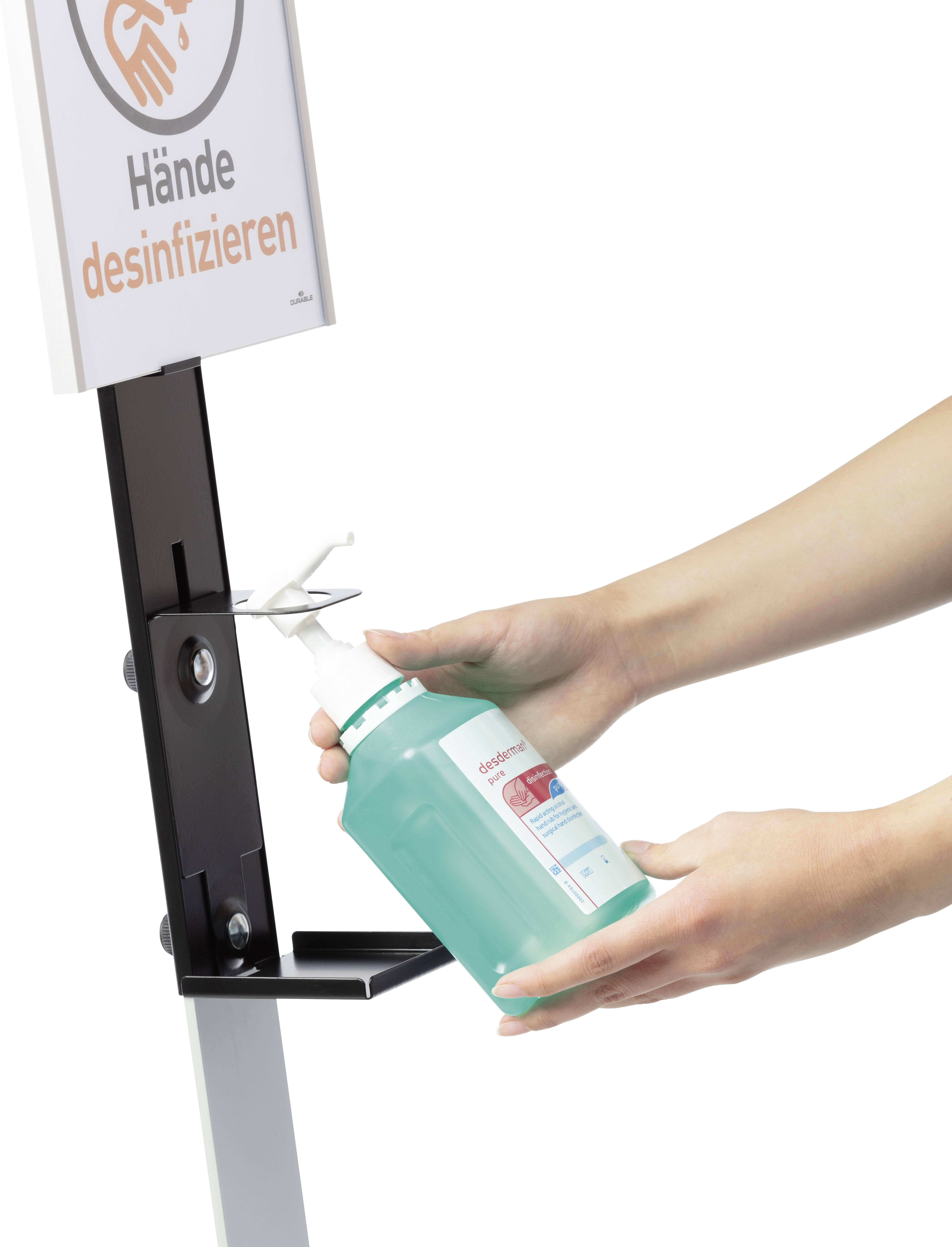 DURABLE Desinfektionsspender Boden 589223 Infotafel-12