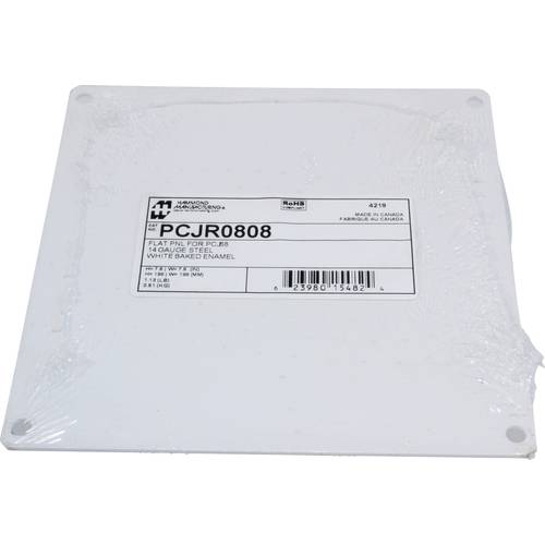 Hammond Electronics Montageplatte Stahl Weiß (L x B x H) 171 x 175 x 1.8 mm 1 St.