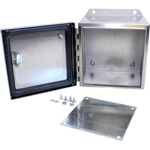 Hammond Electronics Wand-Gehäuse 152 x 152 x 102 Edelstahl Edelstahl 1 St.