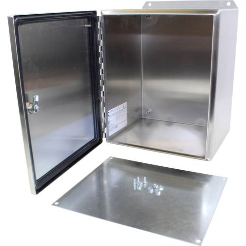 Hammond Electronics Wand-Gehäuse 305 x 254 x 203 Edelstahl Edelstahl 1 St.