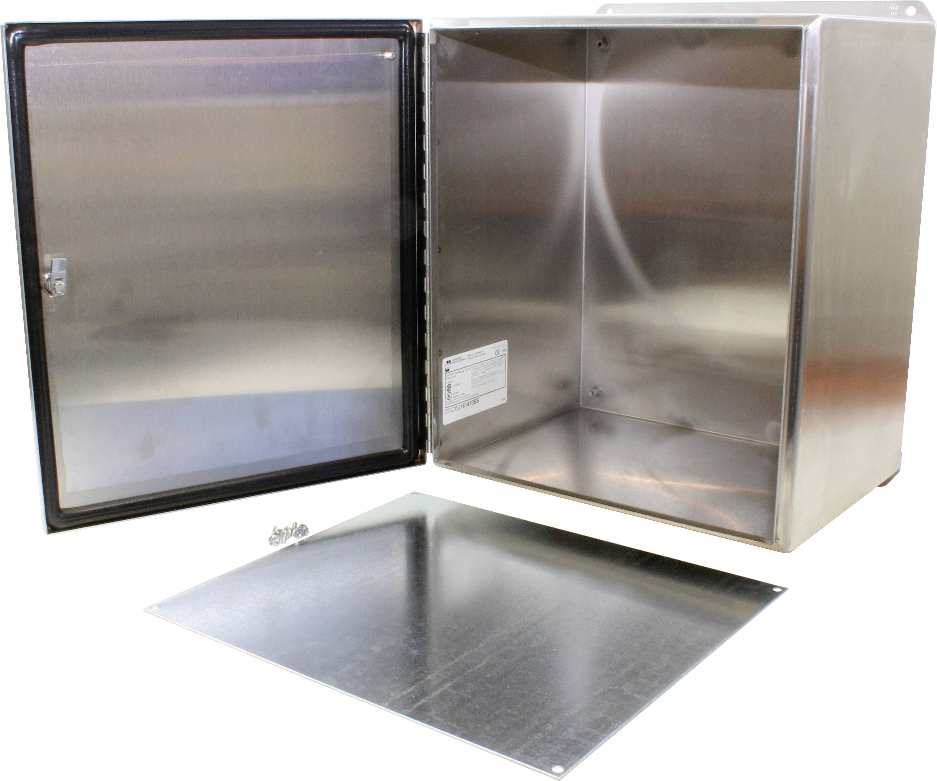 Hammond Electronics Wand-Gehäuse 406 x 356 x 254 Edelstahl Edelstahl 1 St.