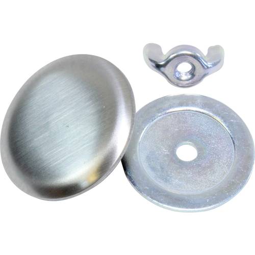 Hammond Electronics Lochstopfen Edelstahl Edelstahl (Ø x H) 40 mm x 14 mm 1 St.