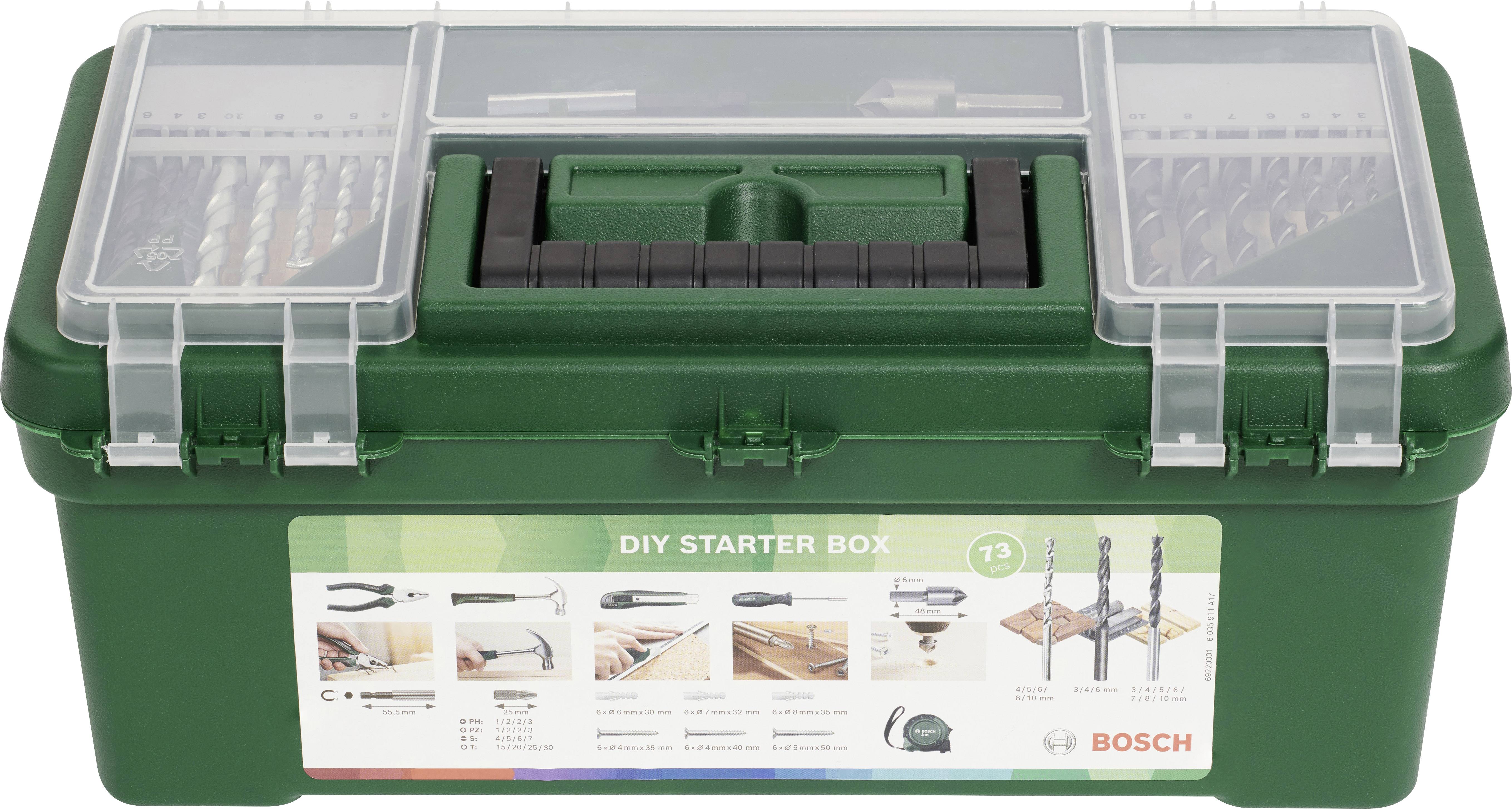Bosch Accessories DIY Starter Box 2607011660 Werkzeugset Universal 73teilig-0