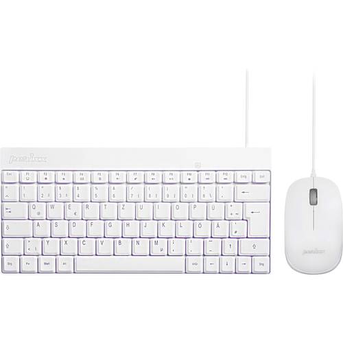 Thumbnail - Perixx PERIDUO-212 W Kabelgebunden Tastatur, Maus-Set Deutsch, QWERTZ Weiß