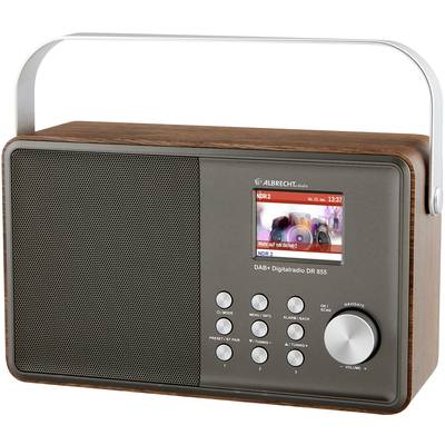 Albrecht DR 855 DAB+/UKW/Bluetooth Tischradio DAB+, UKW    Silber, Holz