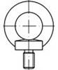 TOOLCRAFT TO-6855678 Ringschrauben M6 DIN 580 Stahl verzinkt 25 St.