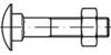 TOOLCRAFT TO-6855732 Flachrundkopfschrauben M5 25 mm DIN 603 Stahl verzinkt 500 St.