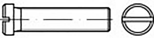 TOOLCRAFT TO-6857436 Flachkopfschrauben M4 10 mm Schlitz DIN 920 100 St.