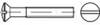 TOOLCRAFT TO-6863028 Linsensenkschrauben M6 10 mm Schlitz DIN 964 Edelstahl V4A A4 100 St.