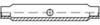 TOOLCRAFT TO-6865953 Spannschlossmutter M6 Stahl verzinkt DIN 1478 10 St.