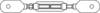 TOOLCRAFT TO-6866046 Spannschloss M12 Stahl verzinkt DIN 1480 1 St.