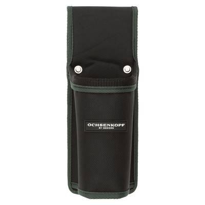 Schwarze Werkzeugtasche mit grünen Nähten und Aufdruck 'Ochsenkopf by Gedore' in der Mitte.