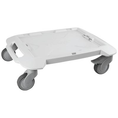 'Rollbrett mit vier schwenkbaren Rollen und flacher Oberfläche, ideal für den Transport von schweren Gegenständen.'