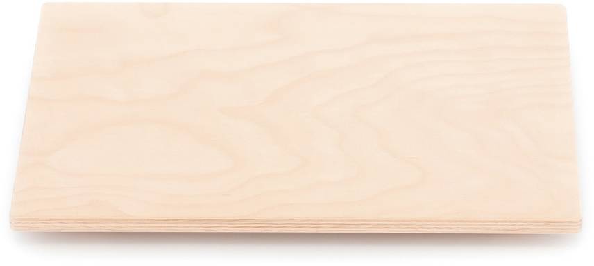 Ein rechteckiges Holzbrett mit glatter, hellbrauner Oberfläche. Keine zusätzlichen Details oder Verzierungen erkennbar.
