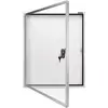 magnetoplan Schaukasten 1214100 Verwendung für Papierformat: 6 x DIN A4 Außenbereich 1214100 Aluminium Weiß 1 St.