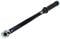 Ein schwarzer Drehmomentschlüssel mit blauem Logo und Skalenanzeige, verwendet zum präzisen Anziehen von Schrauben in Werkstätten.