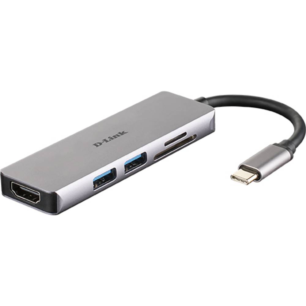 D-Link 5-in-1 USB-C Hub with HDMI and SD