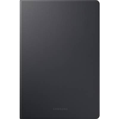 Ein schwarzes Samsung-Tablet mit geschlossenem Cover, minimalistisches Design.