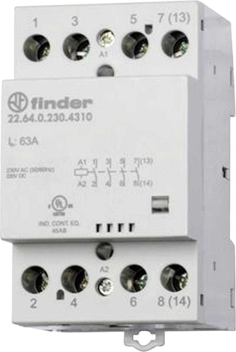 Finder 22.44.0.230.4717 Installationsschütz 3 Schließer, 1 Öffner 230 V/AC, 240 V/AC 1 St.