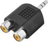 LogiLink Audio Adapter 1x Mini 3,5mm -> 2x Cinch St/Bu