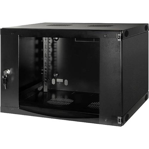 LogiLink W06F64B 19 Zoll Wandgehäuse (B x H x T) 540 x 330 x 450 mm 6 HE Schwarzgrau (RAL 7021)