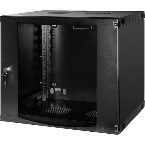 Thumbnail - LogiLink W09F64B 19 Zoll Wandgehäuse (B x H x T) 540 x 460 x 450 mm 9 HE Schwarzgrau (RAL 7021)