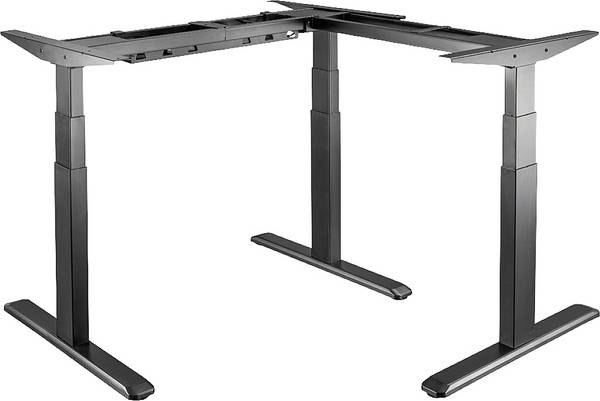 LogiLink Sitz-/Steh-Schreibtischgestell elektrisch höhenverstellbar Höhen-Bereich: 62 bis 1.28 m (B x T) 120 cm x 62 cm Schwarz EO0016 EO0016