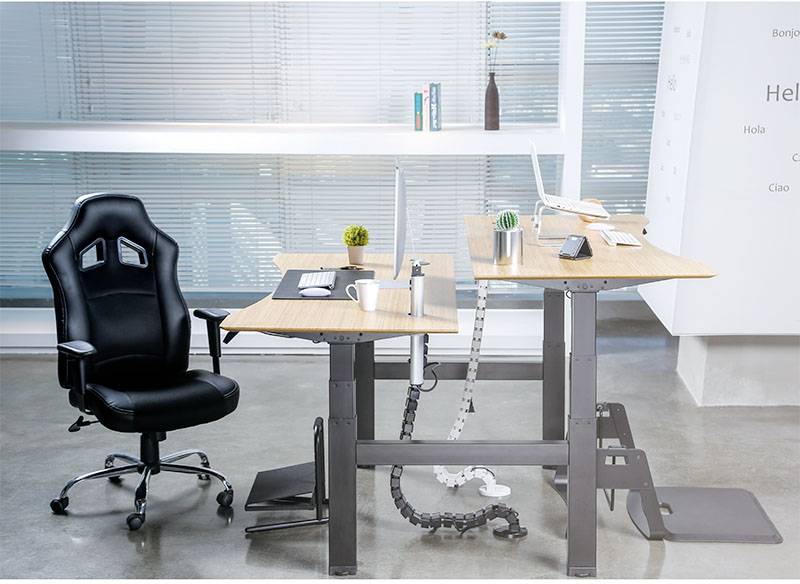 Höhenverstellbare Doppelarbeitsplätze