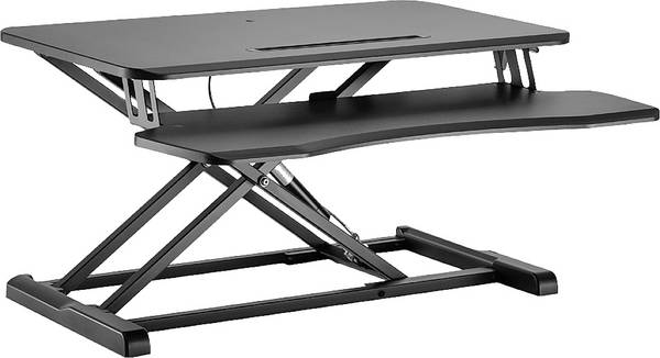 LogiLink EO0033 Sitz-Steh-Schreibtischaufsatz Höhen-Bereich: 100 bis 505 mm Schwarz