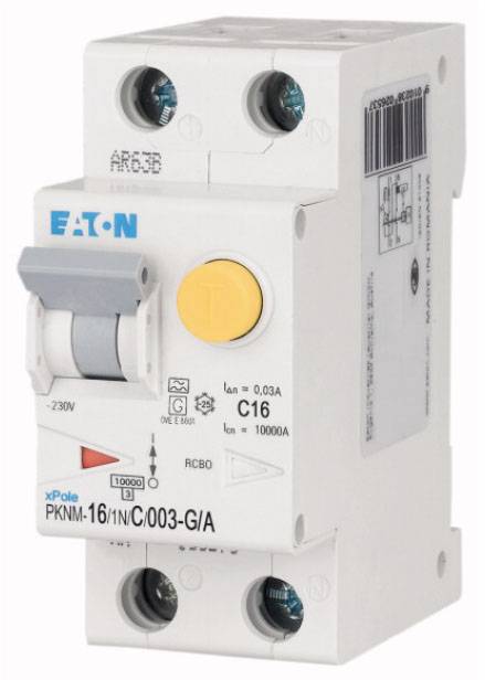 Eaton Y7-182892 PKNM-16/1N/C/003-G/A-MW FI-Schutzschalter A 2polig 16 A 0.03 A 230 V-1