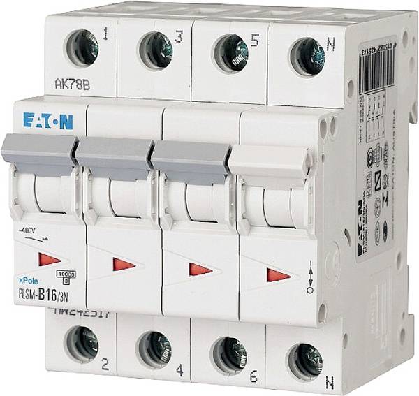 Eaton 242517 PLSM-B16/3N-MW Leitungsschutzschalter 3polig 16 A 400 V/AC
