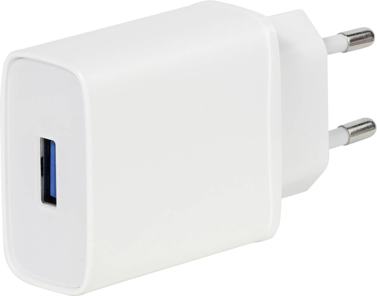 VIVANCO TCVVUSBQC3018W Handy Ladegerät mit Schnellladefunktion USB-A Weiß